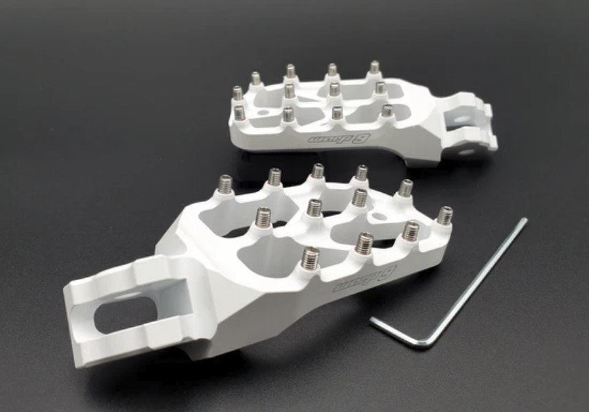 Warp 9 Elite Foot Pegs White