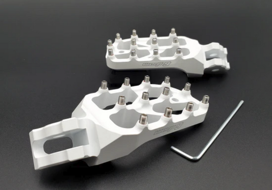 Warp 9 Elite Foot Pegs White